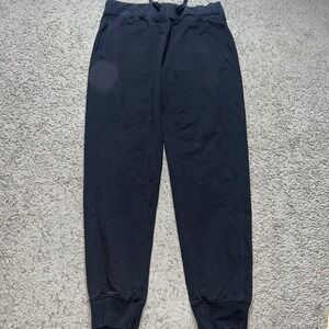 Psycho Bunny Jogger Sweatpants Mens Medium Black Logo Drawstring